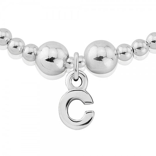 Silver letter C charm bracelet Bracelet Trink   