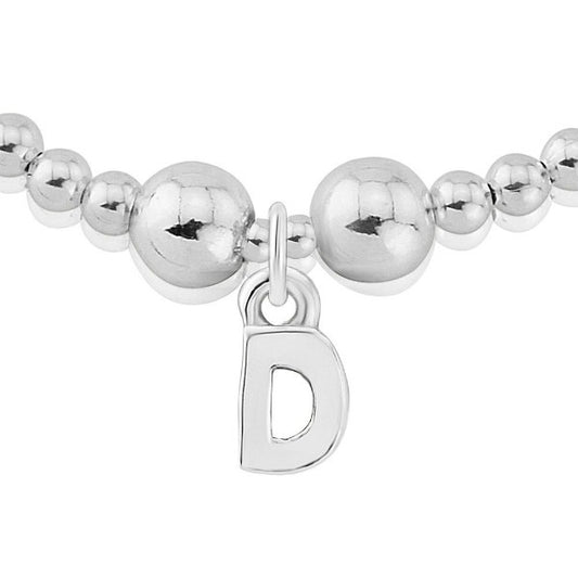 Silver letter D charm bracelet Bracelet Trink   