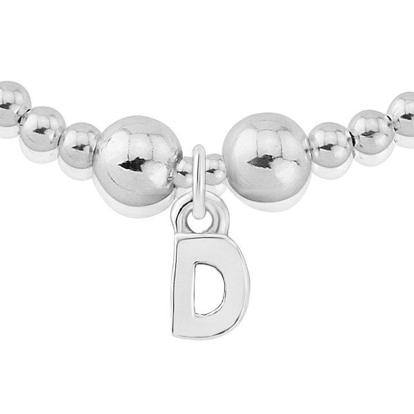 Silver letter D charm bracelet Bracelet Trink   