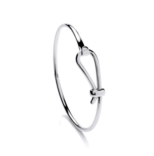 Ribbon Latch Silver Bangle Bangle Cavendish French   