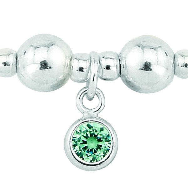 Silver and Turquoise CZ December birthstone bracelet Bracelet Trink   