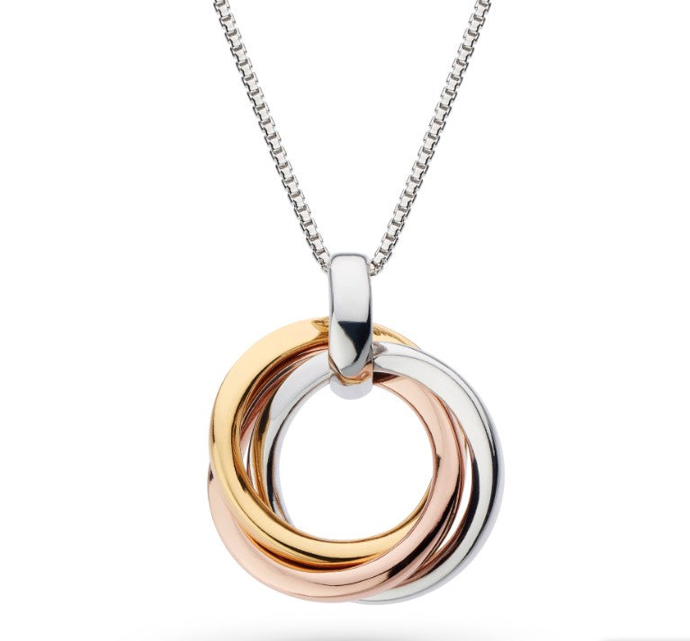 Bevel Cirque Trilogy Gold and Rose Gold Necklace Pendant Kit Heath   