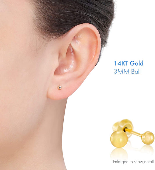 14CT Gold Ball Home Ear Piercing Kit Ear Piercing Rock Lobster Jewellery   