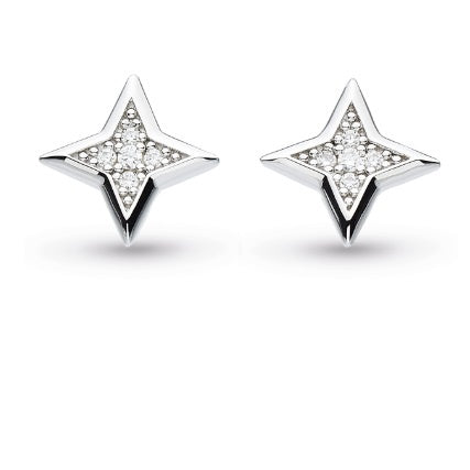 Silver Astoria Starburst Pavé Star Stud Earrings Earrings Kit Heath   