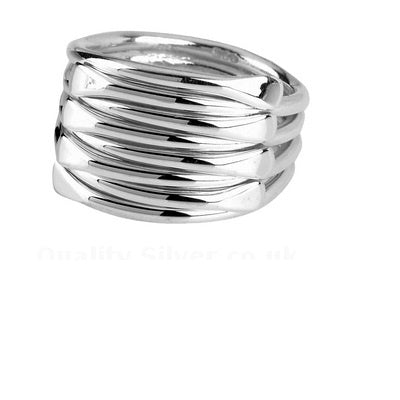 Silver close strands ring size P Ring Tianguis Jackson   