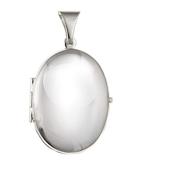 Silver medium oval locket. Locket Ian Dunford   