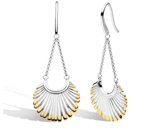 Essence Radiance Golden Fan Chandelier Drop Earrings Earrings Kit Heath   