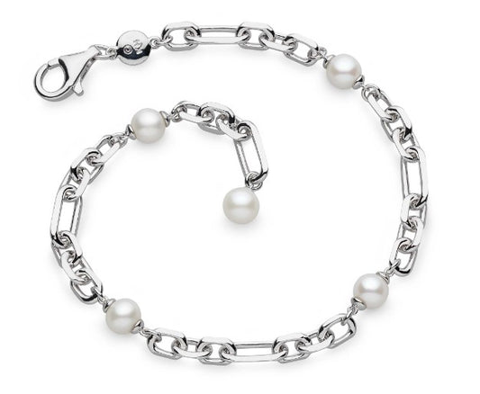 Revival Astoria Figaro Pearl Chain Link Bracelet Bracelets kit heath   