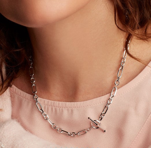 Revival Astoria Figaro Chain Link T-bar Necklace Necklaces Kit Heath   