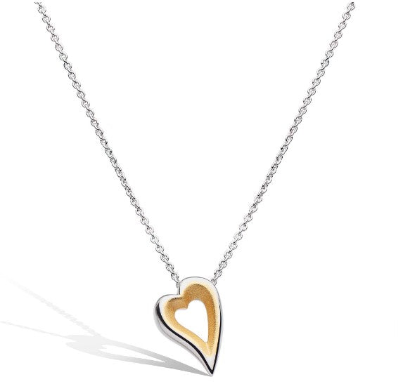 Desire Love Story Silver & Gold Heart Necklace Pendant Kit Heath   