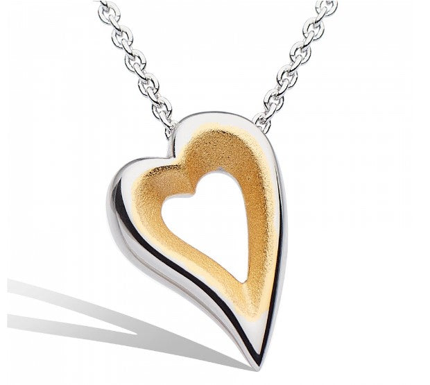 Desire Love Story Silver & Gold Heart Necklace Pendant Kit Heath   