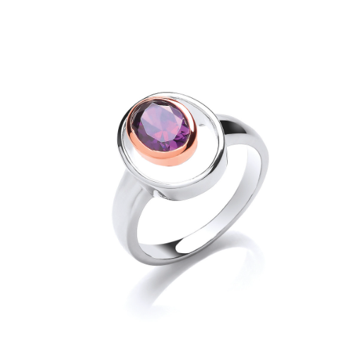 Silver Oval Eclipse Ring Ring Cavendish French   
