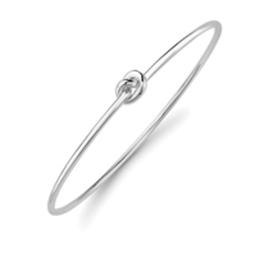 18ct White Gold Knot Bangle Bangle Stubbs   