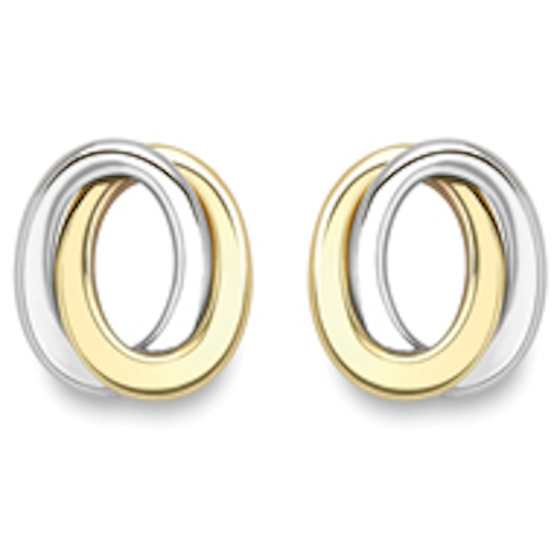 9ct Mix Gold Interloop Stud earrings Earrings Stubbs   