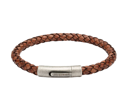 Antique Brown leather bracelet with Oxidised clasp Bracelets Unique   