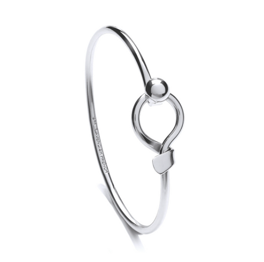 Silver Slim Clasp Bangle Bangle Cavendish French   