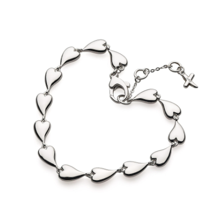 Silver desire kiss linking heart bracelet Bracelet Kit Heath   