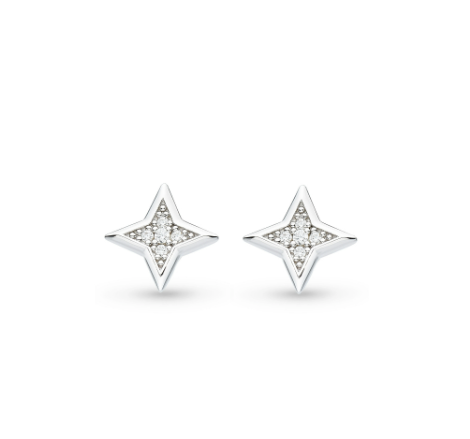 Silver Astoria Starburst Pavé Star Stud Earrings Earrings Kit Heath   