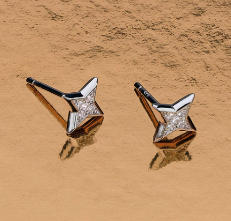 Silver Astoria Starburst Pavé Star Stud Earrings Earrings Kit Heath   