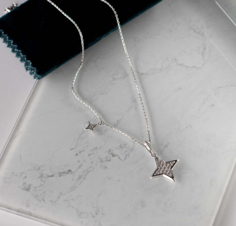 Empire Astoria Starburst Grande CZ Star Necklace Necklace Kit Heath   