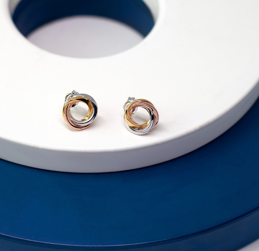 Bevel Trilogy Stud Earrings Earrings Kit Heath   
