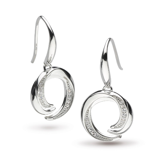 Entwine Helix Pavé Drop Earrings Earrings Kit Heath   