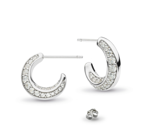 Bevel Cirque Pavé Hoop Earrings Earrings Kit Heath   