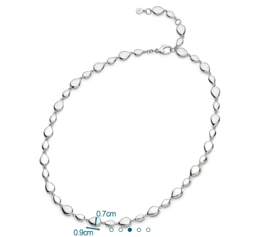 Silver coast linking pebbles 18" necklace Necklace Kit Heath   