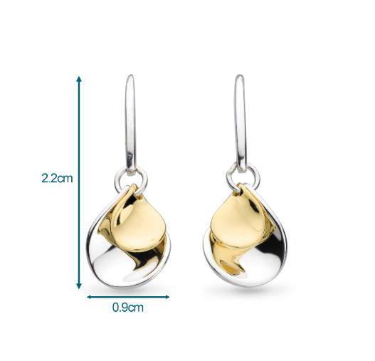 Enchanted Petal Golden Drop Earrings Earrings Kit Heath   