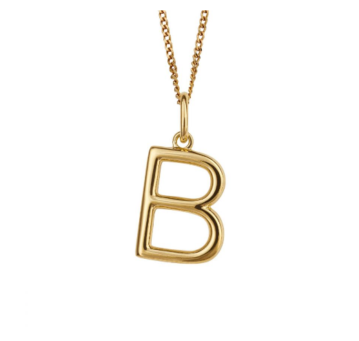 Icon Gold plated Initial Pendants (A-Z) Pendant Gecko   