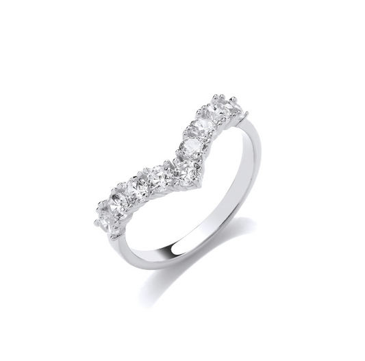 Silver Wishbone Eternity style ring Ring Cavendish French   