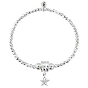 Silver CZ star bracelet Bracelet Trink   