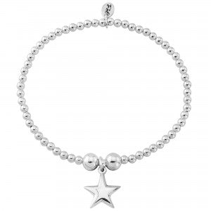 Silver puffed star bracelet Bracelet Trink   