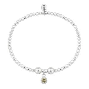 Silver and citrine CZ November birthstone bracelet Bracelet Trink   