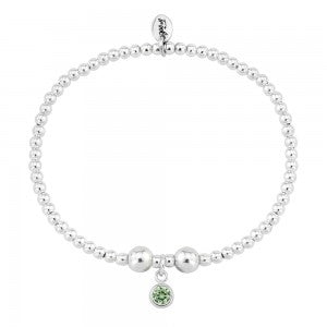 Silver and Peridot CZ August birthstone bracelet Bracelet Trink   