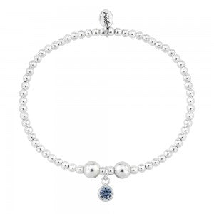 Silver and Sapphire CZ September birthstone bracelet Bracelet Trink   