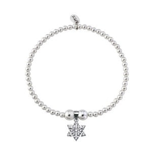 Silver cubic zirconia snowflake bracelet Bracelet Trink   