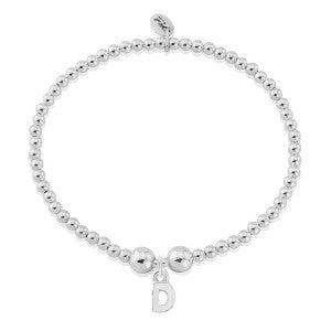 Silver letter D charm bracelet Bracelet Trink   