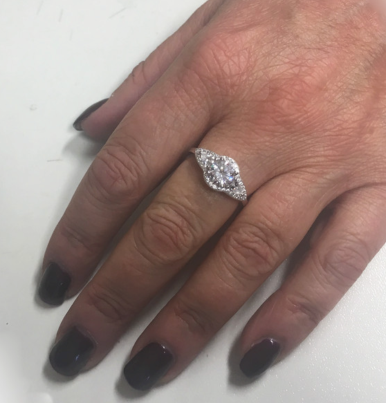 Silver Victorianna Ring with Cubic Zirconia Ring Cavendish French   