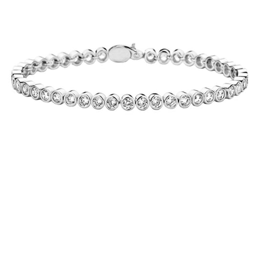 Silver CZ tennis bracelet Bracelet Amore   