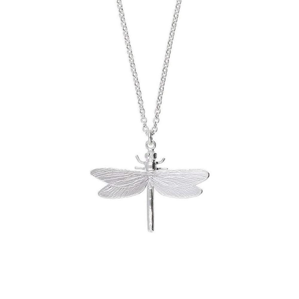 Alex Monroe Silver dragonfly necklace Pendant Alex Monroe   