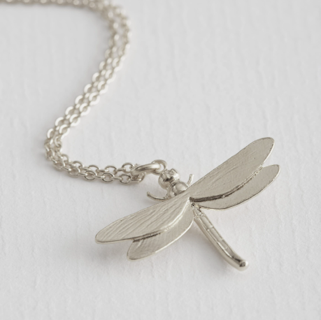 Alex Monroe Silver dragonfly necklace Pendant Alex Monroe   