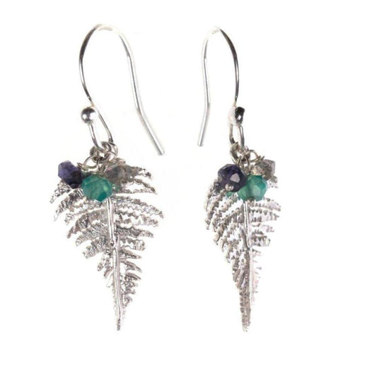 Amanda Coleman Silver Iolite appatite fern hook earrings Earrings Amanda Coleman   
