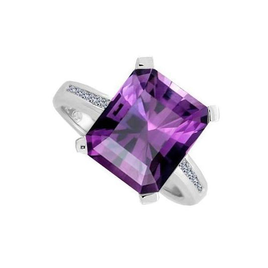 Silver & Amethyst ring Ring Amore   