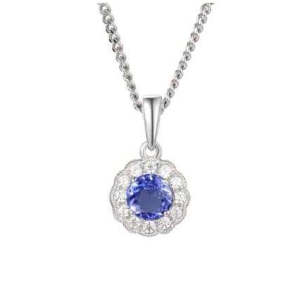 Silver tanzanite pendant Pendant Amore   