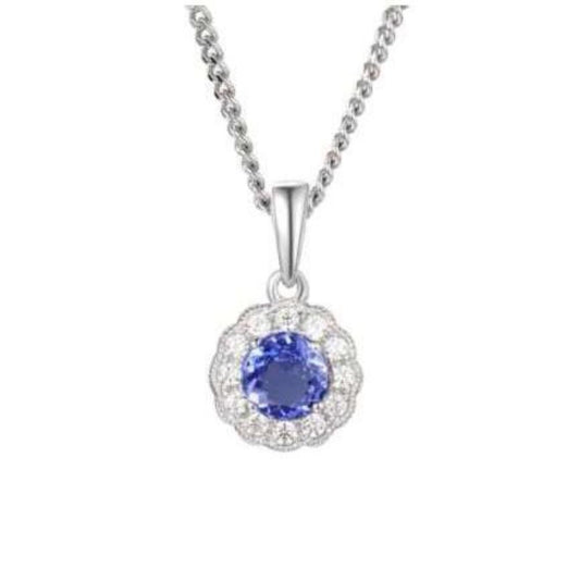 Silver tanzanite pendant Pendant Amore   