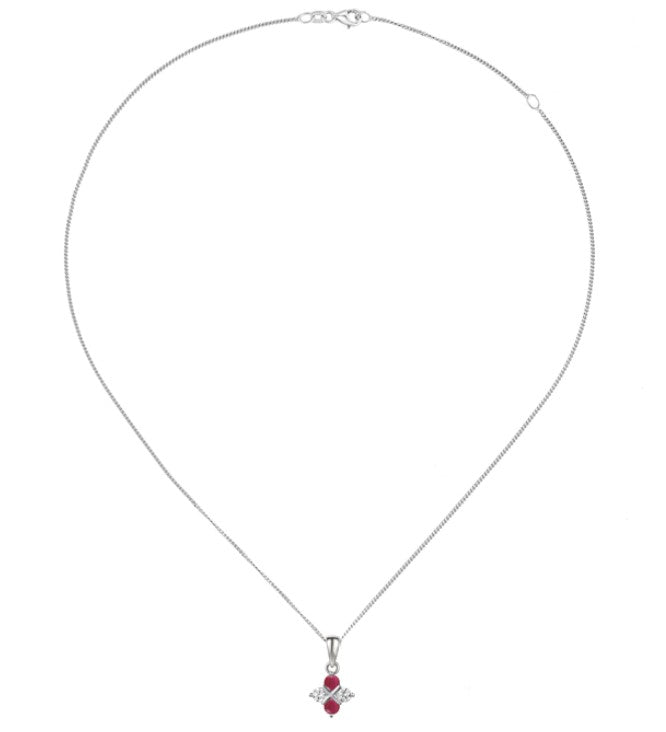 Scarlet Serenity Ruby Necklace Necklaces Amore   