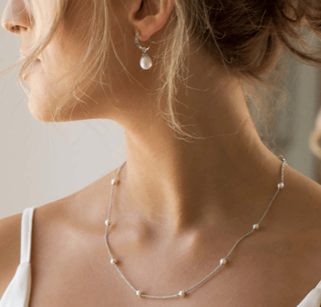 Astoria Pearl Station Necklace Necklace Kit Heath