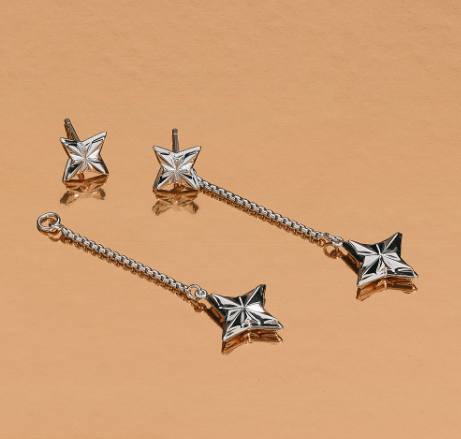 Astoria Star Double Sided Drop Earrings Earrings Kit Heath