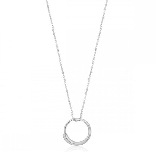 Silver luxe circle necklace Necklace Ania Haie   